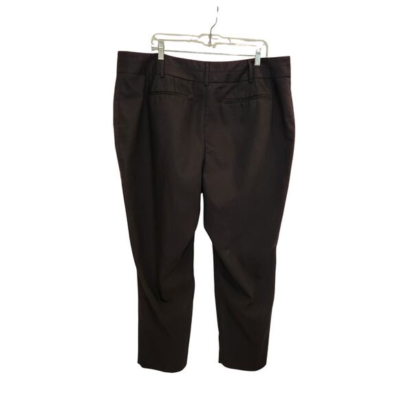 Lane Bryant Straight Ankle High Rise Trouser Slacks Dress Pants Black Size 20 - Picture 4 of 11